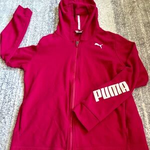Puma Pink Red Hoodie New Condition